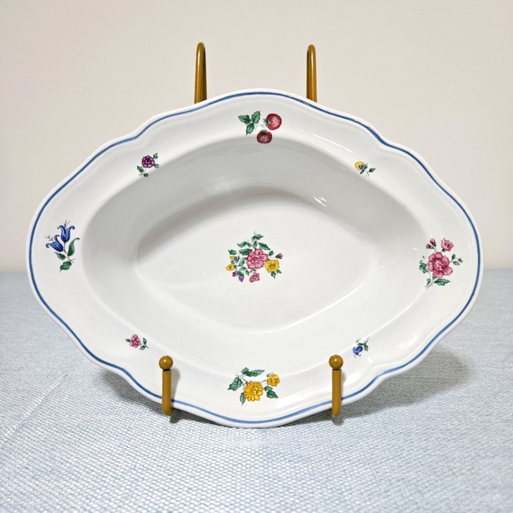 Spode England Vintage Laura Ashley "Emily" Floral Disc. EUC 10"‎ Serving Platter